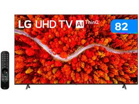 Smart TV 82” UHD 4K LED LG 82UP8050PSB 120Hz - Wi-Fi Bluetooth HDR Alexa 4 HDMI 3 USB