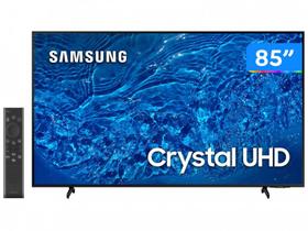 Smart TV 85” 4K Crystal UHD Samsung UN85BU8000 - VA Wi-Fi Bluetooth Alexa Google 3 HDMI 2 USB