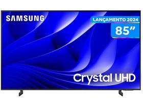 Smart TV 85” 4K UHD QLED Samsung Crystal - Wi-Fi Bluetooth com Alexa 3 HDMI 2 USB