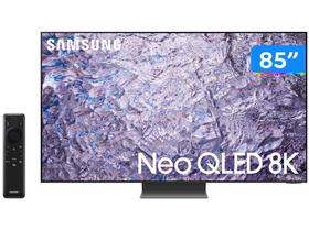 Smart TV 85” 8K Neo QLED Samsung QN85QN800 - 120Hz Wi-Fi Bluetooth HDMI USB