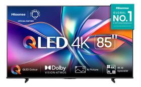Smart tv 85" hisense qled 4k uhd mod85q6qv
