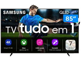 Smart TV 85" Samsung Ultra 4K QLED QN85Q7FAAGXZD Tizen Q4 AI 3 HDMI