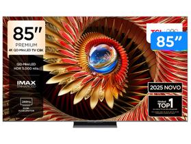 Smart TV 85" TCL 4K UHD Mini LED C8K 85C8K Google TV 2025