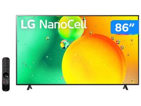 Smart TV 86” 4K LED LG NanoCell 86NANO75 120Hz