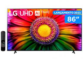 Smart TV 86” 4K Ultra HD LED LG 86UR8750PSA - Lançamento 2023 Wi-Fi Bluetooth com Alexa 3 HDMI