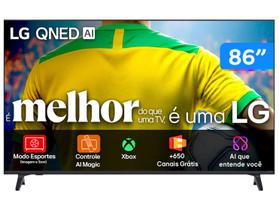 Smart TV 86" LG 4K Ultra HD QNED 86QNED73ASA WebOS 2025