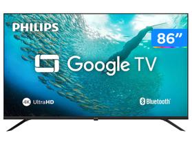 Smart TV 86" Philips DLED 7019 86PUG7019/78 Google TV Quad Core Google Assistente 3 HDMI 2 USB