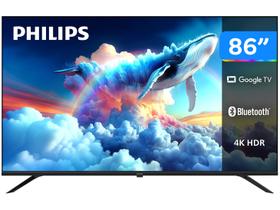 Smart TV 86" Philips DLED 7019 86PUG7019/78 Google TV Quad Core Google Assistente 3 HDMI 2 USB