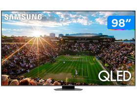 Smart TV 98” 4K QLED Samsung QN98Q80CAGXZD - VA 120Hz Wi-Fi Bluetooth com Alexa 4 HDMI 2 USB