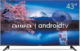 Smart TV AIWA 43 Android Full HD Borda Ultrafina HDR10 Dolby Áudio AWSTV43BL02A
