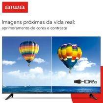 Smart TV Aiwa 43" Android, HD, Comando de voz, Dolby Áudio, HDR10, AWS-TV-43-BL-02-A AIWA