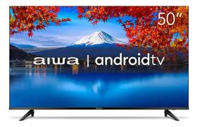 Smart TV AIWA 50” Android 4K Borda Ultrafina HDR10 Dolby Áud