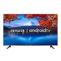 Smart TV Aiwa 50” Android 4K HDR10 - AWS-TV-50-BL-02-A