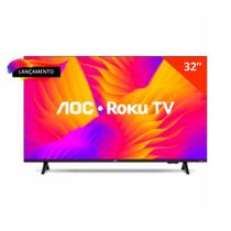 Smart TV AOC 32 Polegadas DLED Roku TV WiFi Quad Core 32S5155