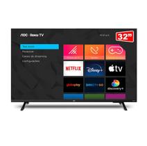 Smart TV AOC 32 Polegadas HD Roku 10W RMS Dolby Digital DLED WiFi com App