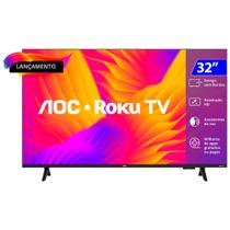 Smart TV AOC 32 Polegadas LED HD Roku Wi-Fi 3 HDMI USB