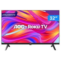 Smart Tv AOC 32 polegadas ROKU Led HD 32S5045/78G
