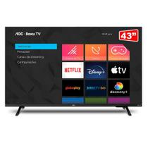 Smart TV AOC 43" Full HD Roku Wi-Fi HDMI USB 43S5155/78G
