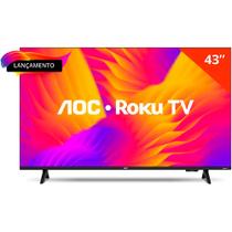 Smart TV AOC 43'' Full HD Wi-Fi Roku TV 43S5155/78G