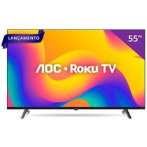Smart Tv Aoc 55'' Dled Roku 4K Wi-Fi HDR 55u7045/78g Alexa