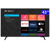 Smart TV AOC LED 43" Full HD Wi-Fi USB HDMI Roku 43S5135/78G