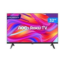 Smart TV AOC Roku 32” HD Série 5045 com Wi-Fi, HDMI e USB