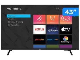 Smart Tv Aoc Roku Dled 43" Full Hd S5135 3 Hdmi Smart Tv Aoc Roku Dled 43" Full Hd S5135 3 Hdmi