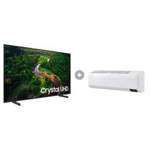 Smart TV Crystal UHD 4K 43CU8000 2023 + Ar Condicionado Split Inverter Frio 12.000 BTUs - Samsung