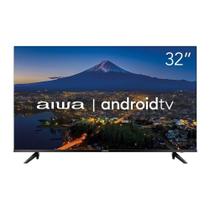 Smart TV DLED 32" Aiwa AWSTV32BL02A HD, Wi-Fi, 2 USB, 2 HDMI, Borda Ultrafina, 60Hz