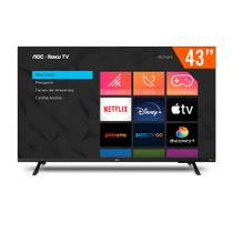 Smart TV DLED 43" Full HD AOC Roku 43S5135/78G Compatível com Google Assistant e Alexa 3 HDMI 1 USB