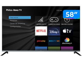 Smart TV DLED 58" Philco PTV58G70R2CSGBL 4K UHD, HDR10, Dolby Áudio, HDMI, USB, 60Hz
