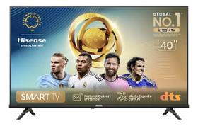 Smart TV FHD 40 Polegadas Hisense 40A4N com DTS Virtual X Game e Sports Mode Controle por Voz Share to TV e Compatível com Alexa