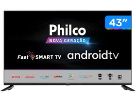 Smart TV Full HD 43” Philco PTV43AGCG70BLF Android - Wi-Fi Bluetooth 3 HDMI 2 USB