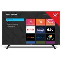 Smart TV HD 32" AOC 32S5135 Wi-Fi Inteligência Artificial 3H