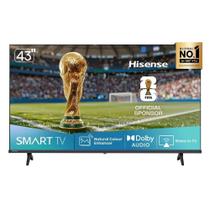 Smart TV Hisense DLED FULL HD 43 43A4NV Com Processador AI HDR10 DTS Virtual X Dlna Alexa E Google