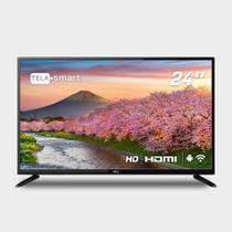 Smart TV HQ LED 24" 2 HDMI 2 USB WI-FI Android 11 e Processador Quad Core