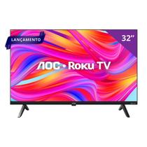 Smart TV LCD Led 32" AOC 32S5045/78G - DLED Ultra HD, Wi-Fi, Quad Core, Com 3 HDMI e 1 USB