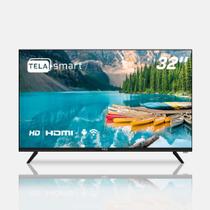 Smart TV LED 32" HD HQ Conversor Digital Externo 3 HDMI 2 USB WI-FI Android 11 Design Slim