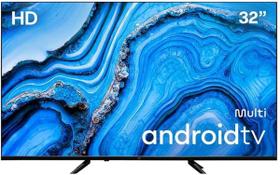 Smart Tv Led 32 Hd Multilaser Android 11 Bluetooth Tl062M