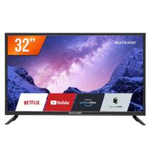 Smart TV LED 32" HD Multilaser TL020 Conversor Digital Externo 3 HDMI 2 USB Wi-Fi