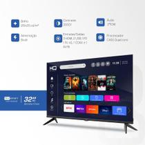 Smart TV LED 32" hq HD com Conversor Digital Externo 3 hdmi 2 USB wi-fi Android 11 Design Slim