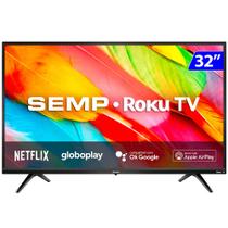 Smart Tv LED 32 Polegadas HD Wi-Fi USB HDMI Roku 32R6500 Semp TCL