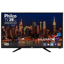 Smart TV LED 39" Philco PH39N91DSGWA HD com Conversor Digital 2 HDMI 2 USB Wi-Fi Android