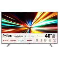 Smart TV LED 40" HDMI Android TV Philco PTV40E3AAGSSBLFF Preta