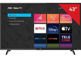 Smart TV LED 43" FHD Wifi USB HDMI Bivolt AOC 43S5135/78G Smart TV LED 43" FHD Wifi USB HDMI Bivolt AOC 43S5135/78G