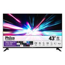 Smart TV LED 43" Philco PTV43G7ER2CPBLF Full HD com Wi-Fi, com 2 USB, 3 HDMI, 60Hz, Preto