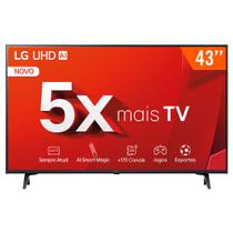 Smart TV LED 43" Ultra HD 4K LG 43UT8000PSA ThinQ AI Alexa 3 HDMI 2 USB Wi-Fi Bluetooth