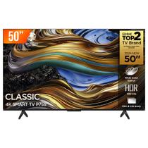 Smart TV LED 50 Google TV Ultra HD 4K TCL 50P755 Comando de Voz HDR10 3 HDMI 1 USB Wi-Fi Bluetooth