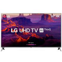 Smart TV LED 50" LG 50UK6520PSA 4K Ultra HD HDR com Wi-Fi, 2 USB, 4HDMI, DTV, Time Machine e Painel IPS