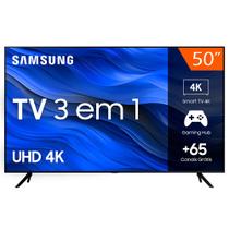 Smart TV LED 50" Ultra HD 4K Samsung 50CU7700 Processador Crystal 4K Gaming Hub HDR 10+ 3 HDMI USB
